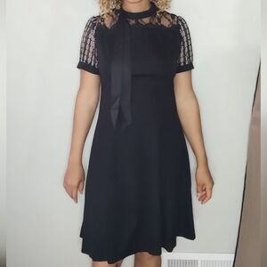 Elegant Black Lace Dress